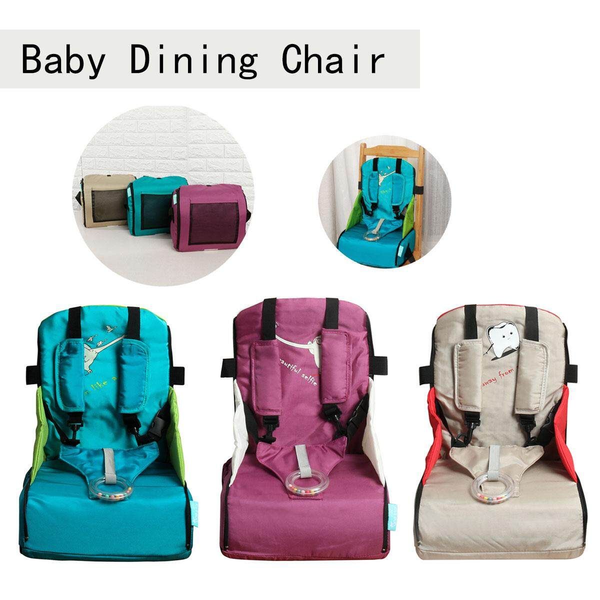 Children Portable Booster Seats Baby Feeding High Chair Stool Infant Feeding Pink/ Blue/ Gray Blue