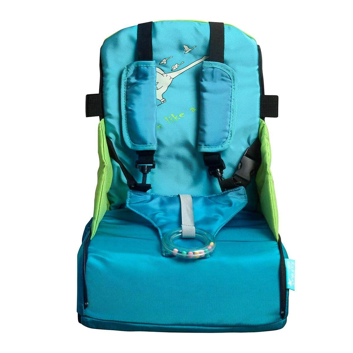 Children Portable Booster Seats Baby Feeding High Chair Stool Infant Feeding Pink/ Blue/ Gray Blue