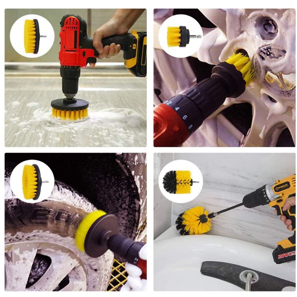 26 PCS Drill Brush Attachments Car Detailing Brush Kit