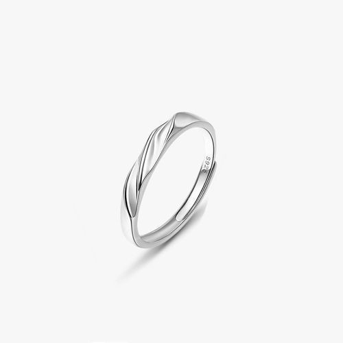 Couple S925 Silver Ring Jewelry Engagement Marriage Open Adjustable Ring