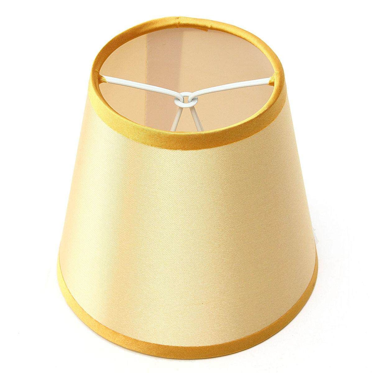 2Pcs Lamp Cover Fabric Chandelier Lampshade Holder Clip On Sconce Bedroom Beside Bed Lamp Light Decor