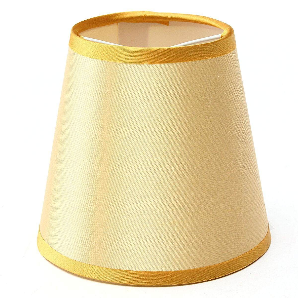 2Pcs Lamp Cover Fabric Chandelier Lampshade Holder Clip On Sconce Bedroom Beside Bed Lamp Light Decor
