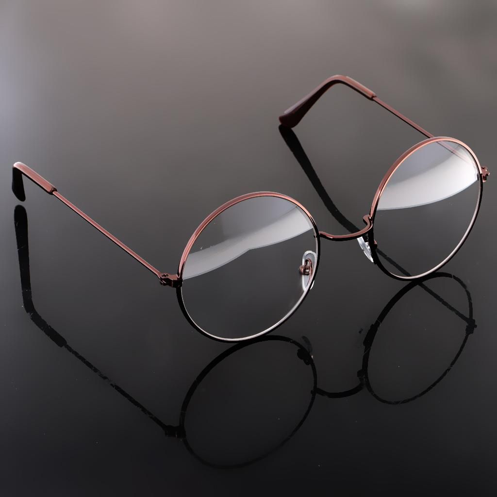 Fashion Vintage Round Circle Eyeglasses Frame Myopia Bronze