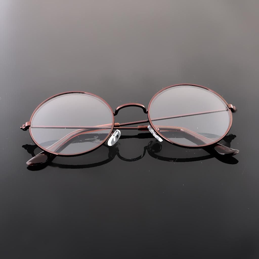 Fashion Vintage Round Circle Eyeglasses Frame Myopia Bronze