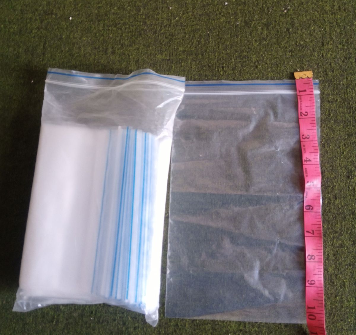 100pcs Transparent Resealable  Ziplock Bag (10x6")