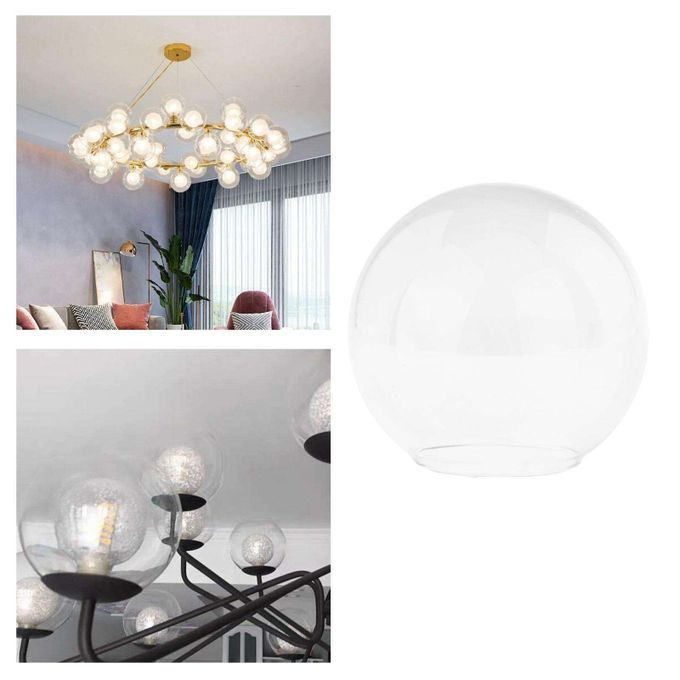 Creative Glass Globe Lamp Shade Multiple Styles Handmade Clear D13cm