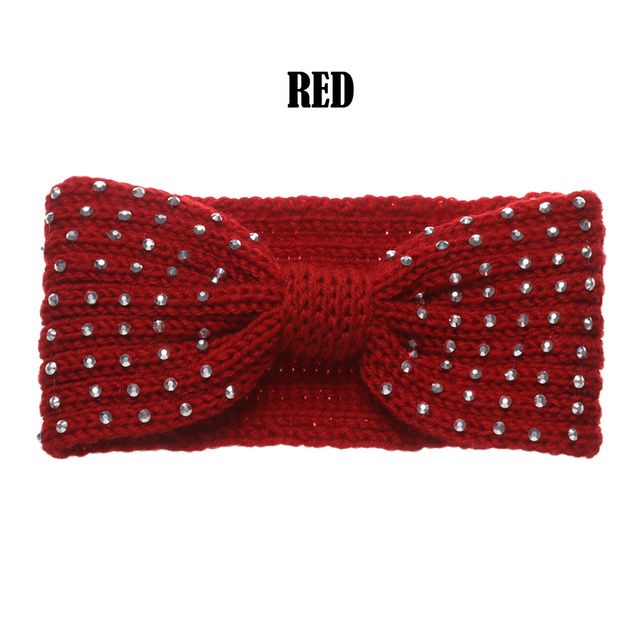Candy Color Wide Hairband Thick Warm Soft Elastic Other