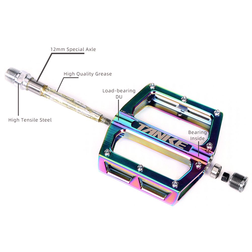 Bike Pedals Anti-Silp Aluminum MTB Pedals Bicycle Flat Pedal