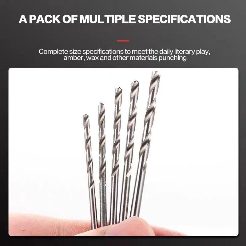 1Pack(20PCS) 0.3mm-1.6mm Twist Drill Bit Set Mini High Speed Steel