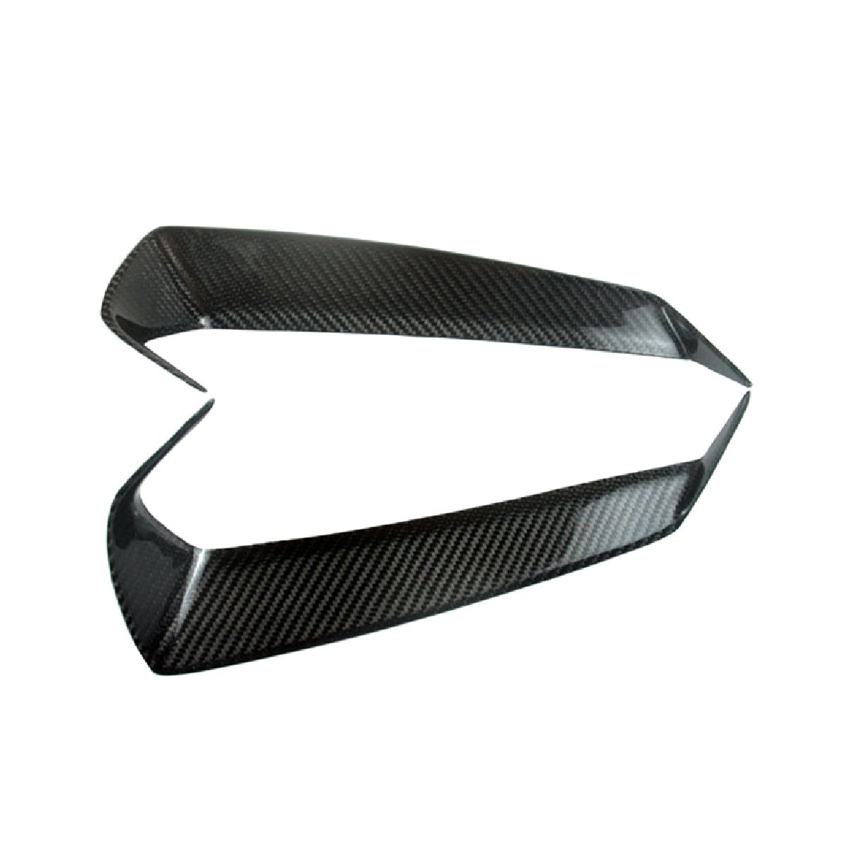 Car Real Carbon Fiber Front Head Light Lamp Eyebrow Frame Cover for Nissan GTR R35 2008-2016