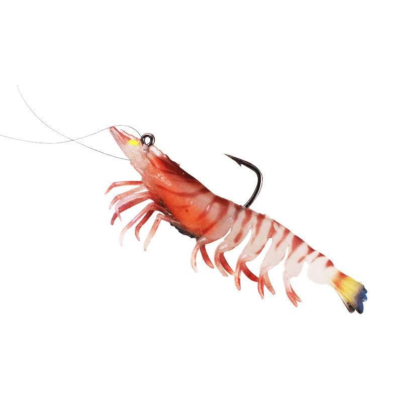 Glow-in-the-dark shrimp bait glow-in-the-dark snakehead bait with hook