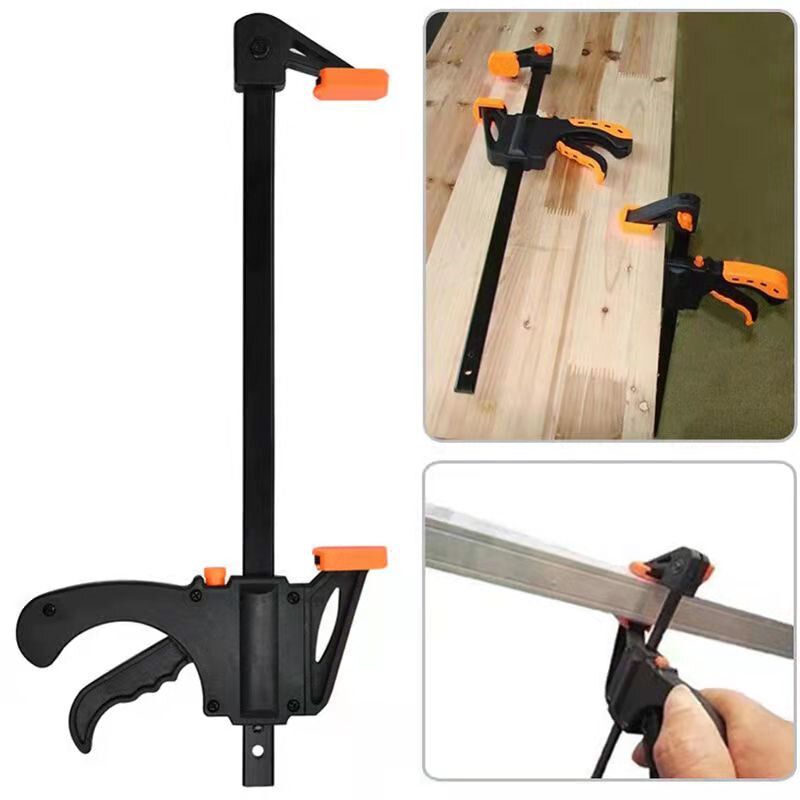 2pcs 4 Inch Woodworking F Clamp Quick Ratchet Release Speed
