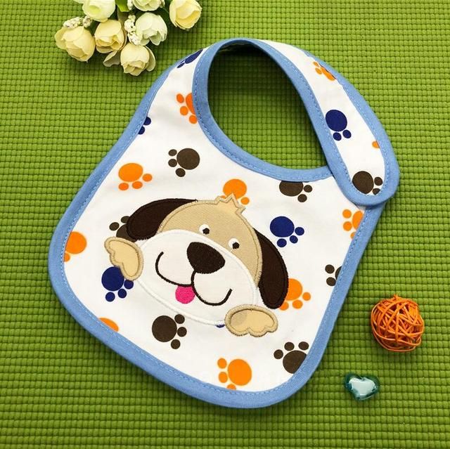 2PCS Pattern Toddler Baby Waterproof Saliva Towel