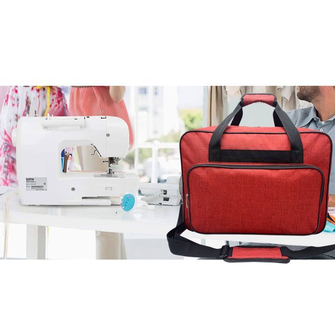 Sewing Carry Bag Hold All Strong Large Storage Craft Travel School Red