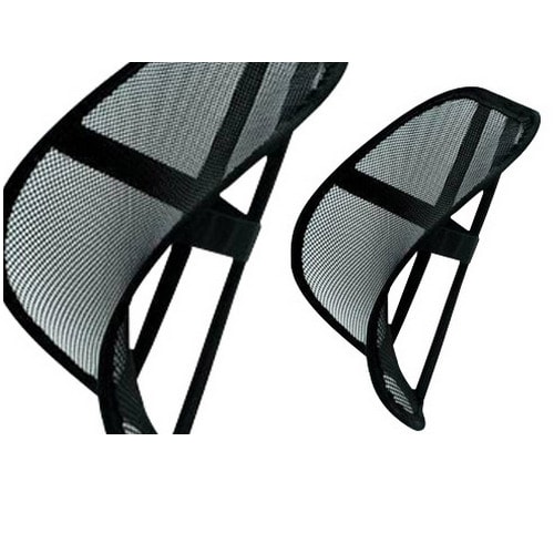 Car Seat And Office Chair Mesh Lumbar Back Support-black