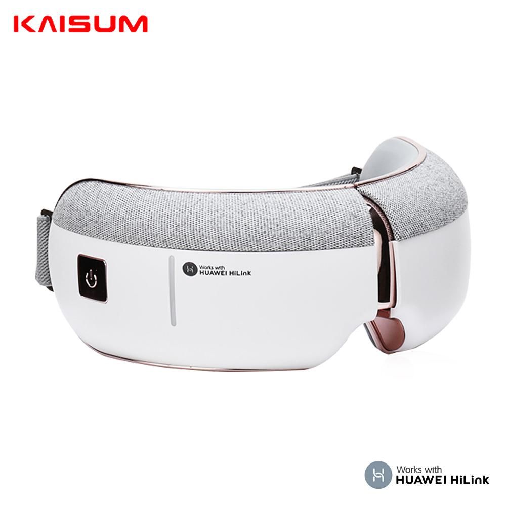 KAISUM A3 Wireless Eye Massager Works with HUAWEI HiLink Folding Eye Care with 8 Airbags Surround Stereo Speakers 5 Modes