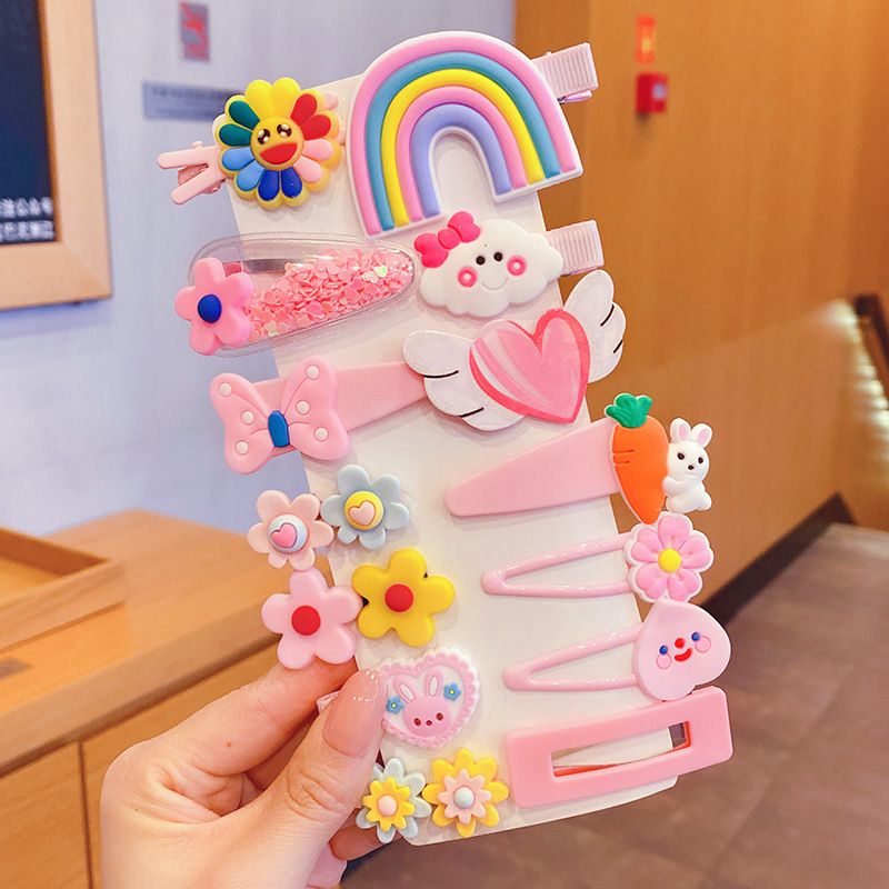 BABY GIRL HAIR CLIP SET T2A - Pink 2