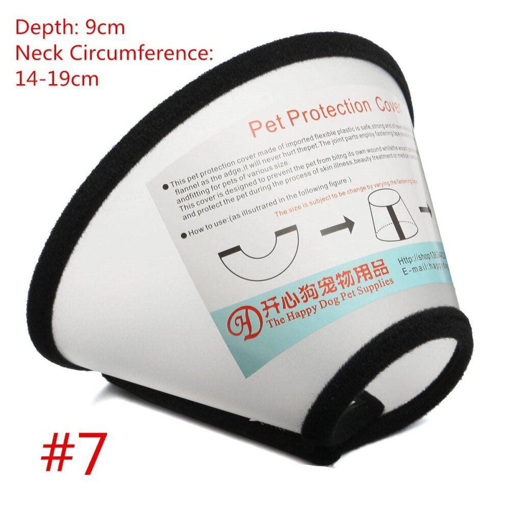 Pet Dog Cat Protective Collar Wound Healing Cone Bite-Proof Protector #7 No.7