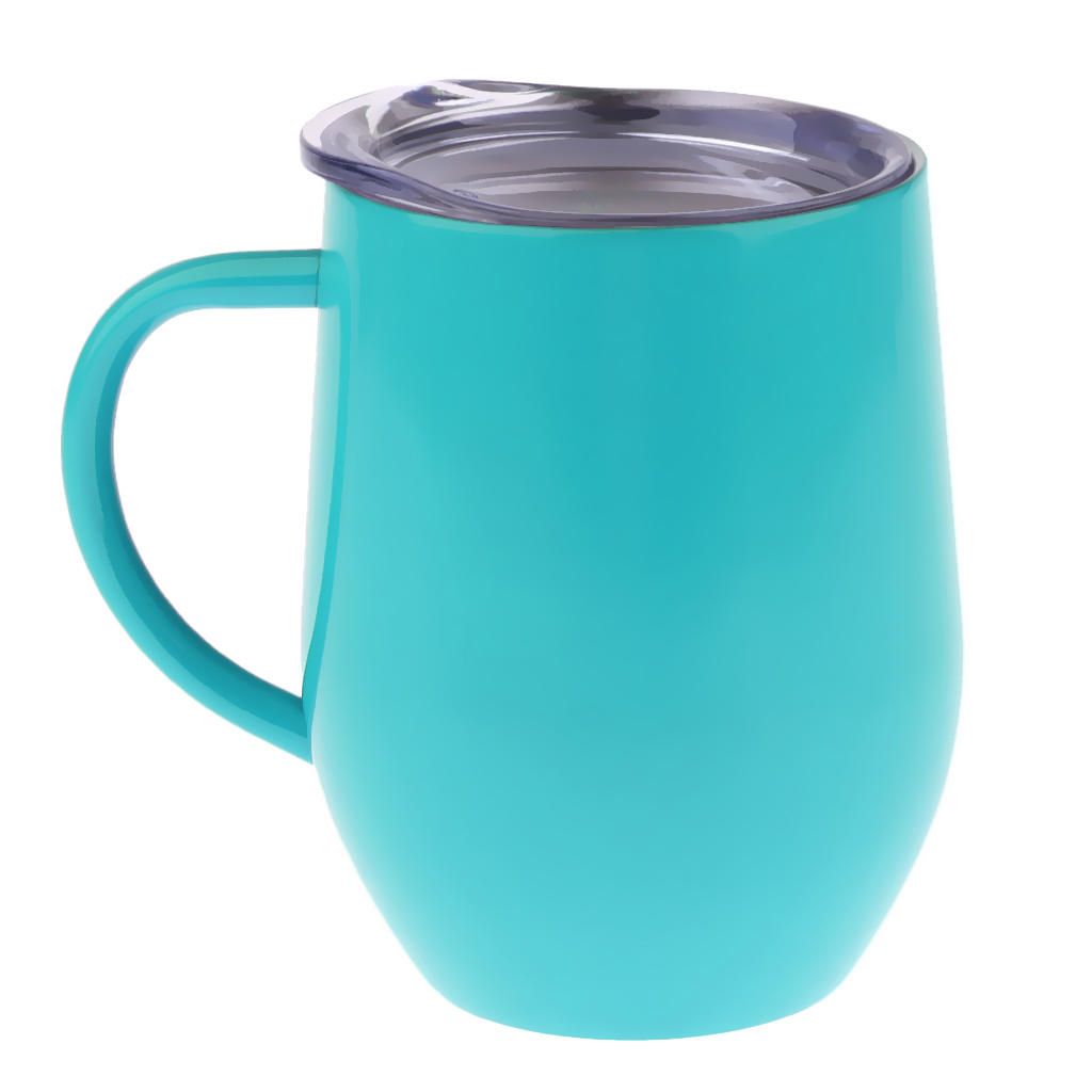 1 Insulated Mug With Handles Coffee Cups Light Green