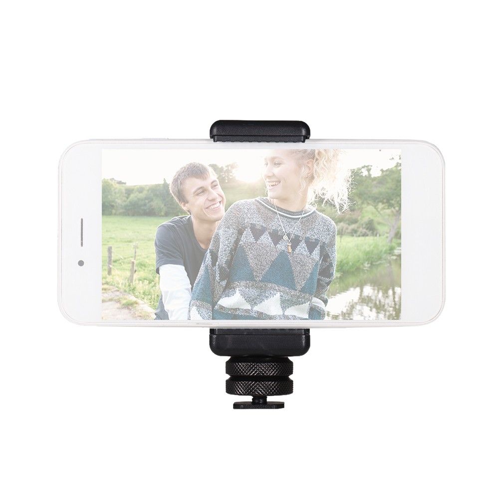 Adjustable Phone Holder Smartphone Clip + Cold Shoe Mount