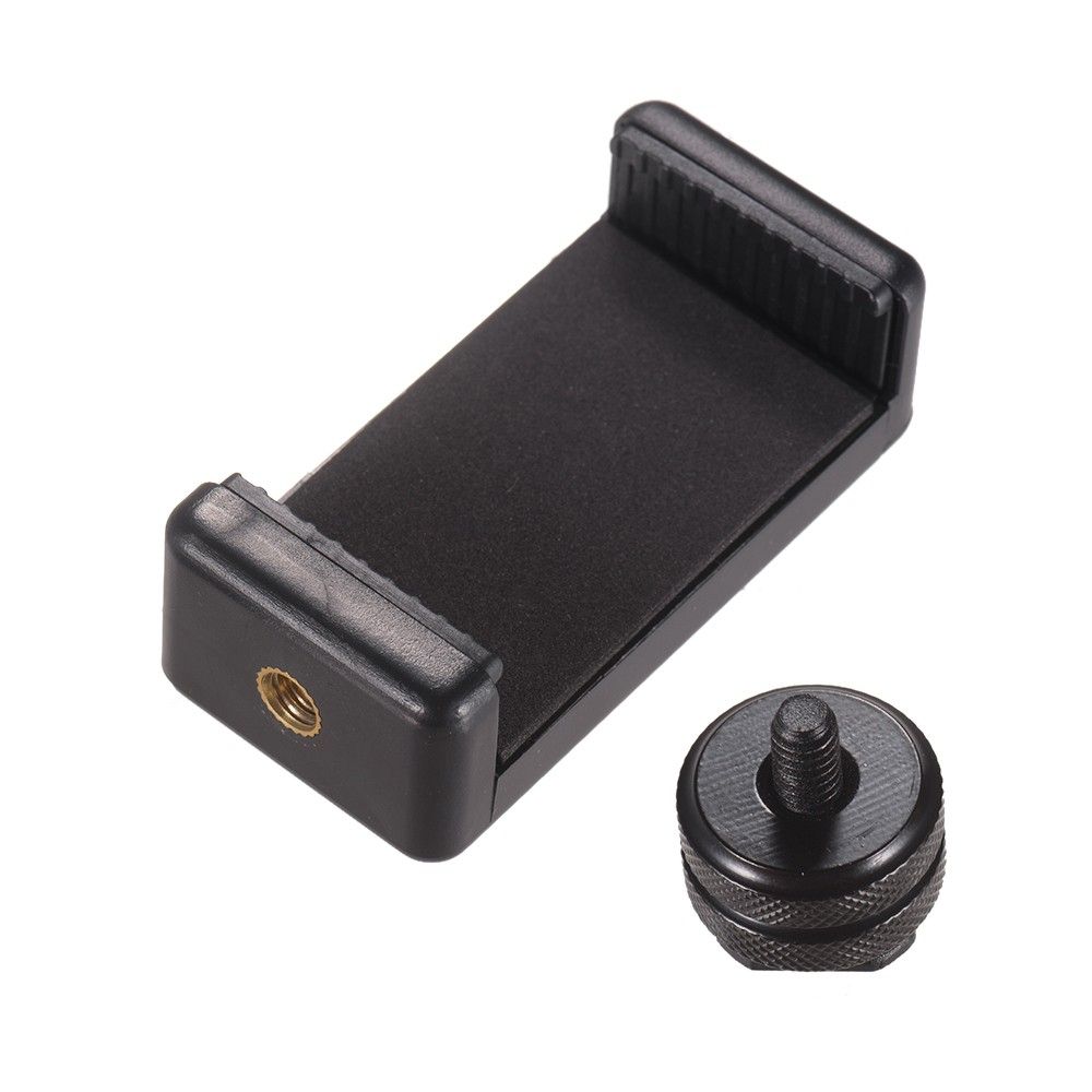 Adjustable Phone Holder Smartphone Clip + Cold Shoe Mount