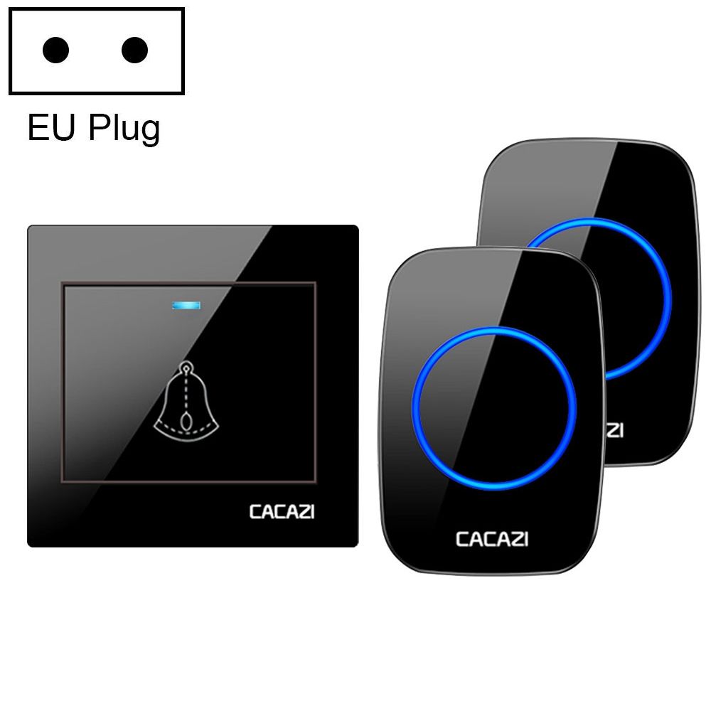 Smart Waterproof Remote Control Doorbell, Plug:EU Plug