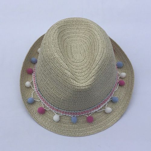 Baby Girl Straw Hat- Indent