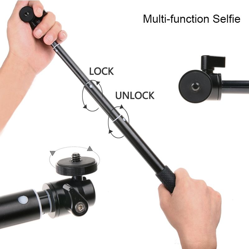 30-93cm Grip Foldable Tripod Holder Selfie Stick For GoPro