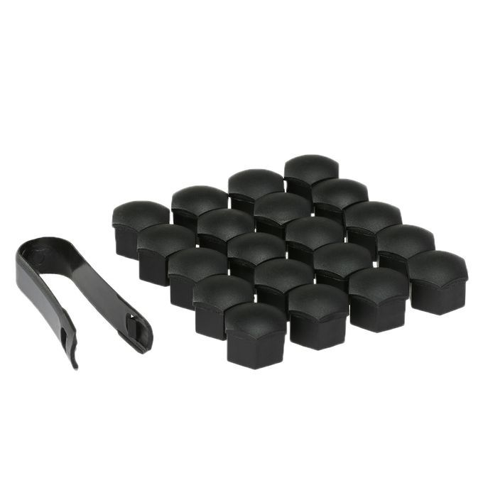 Set Of 20pcs Universal 17mm Plastic Car Wheel Nut Covers