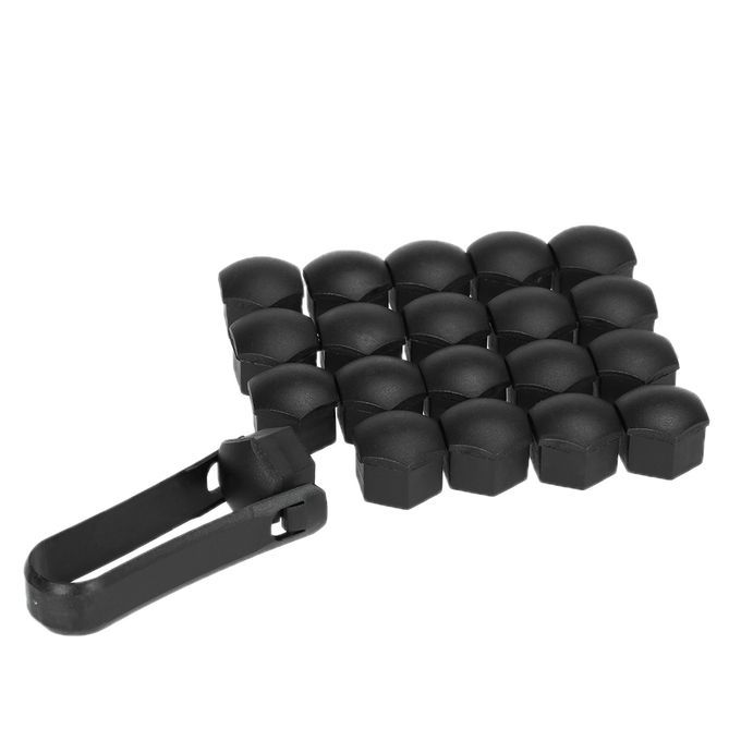 Set Of 20pcs Universal 17mm Plastic Car Wheel Nut Covers