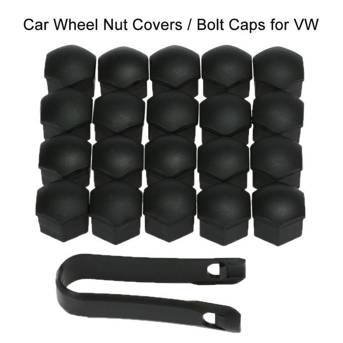 Set Of 20pcs Universal 17mm Plastic Car Wheel Nut Covers