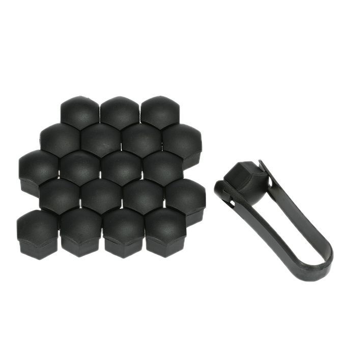 Set Of 20pcs Universal 17mm Plastic Car Wheel Nut Covers