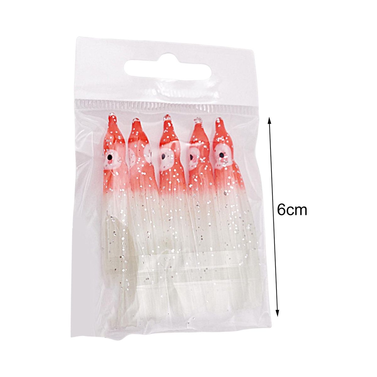 5Pcs Artificial Seawater Boat Fishing Soft Squid Skirt Baits A