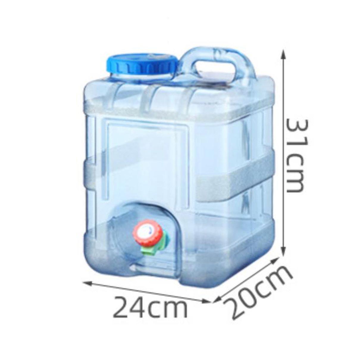 Water Container With Faucet Drink Dispenser Water Bottle Carrier For