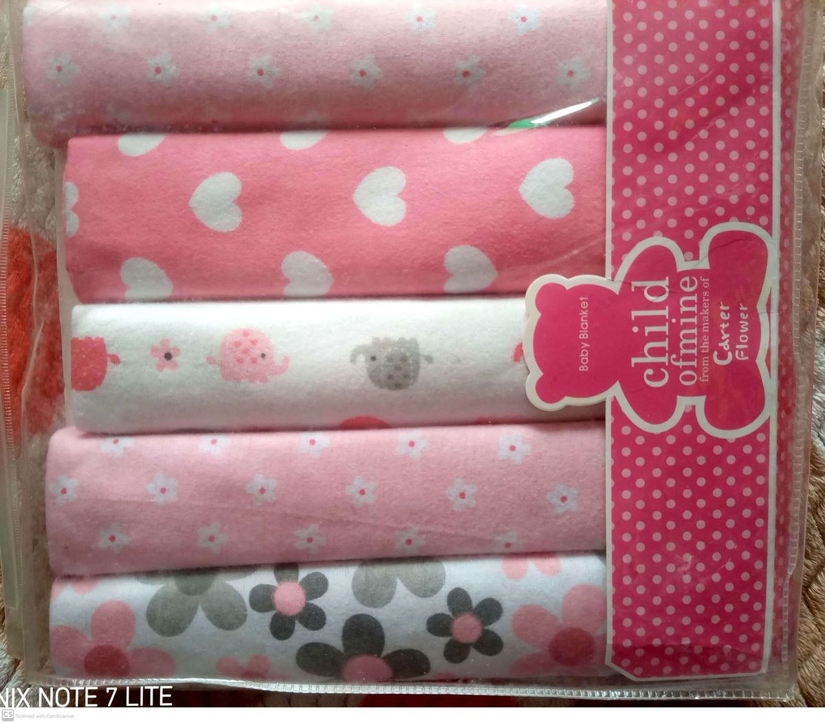 Baby Receiving  Flannels ---5 Piece