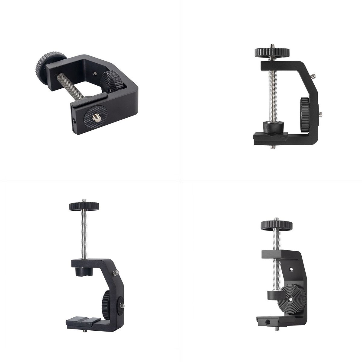 Universal Aluminum Alloy C Clamp + Adjustable Tripod