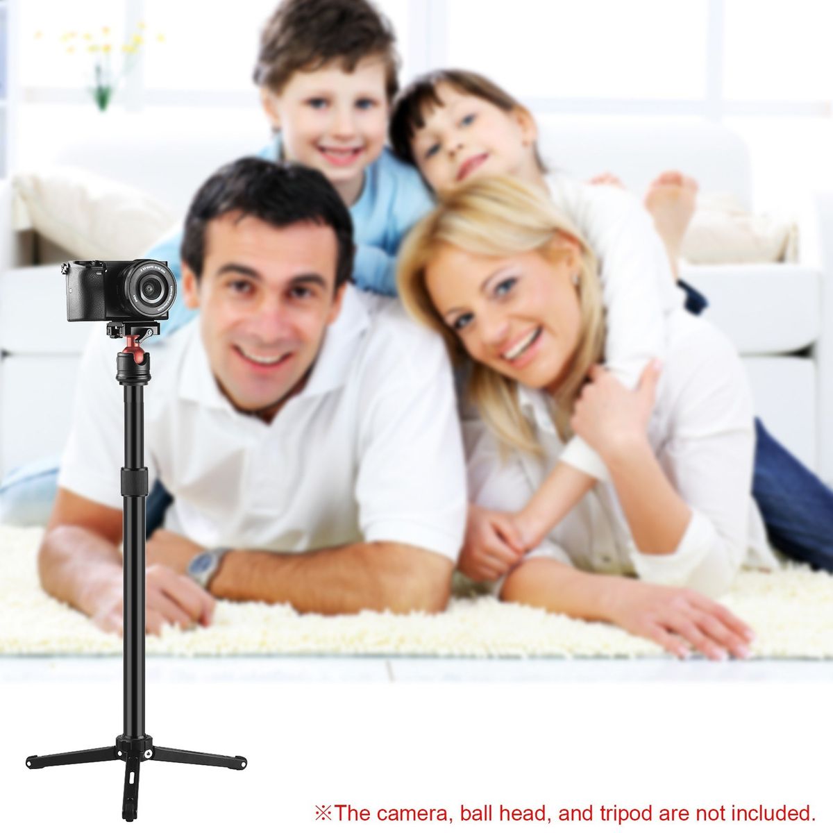 Universal Aluminum Alloy C Clamp + Adjustable Tripod