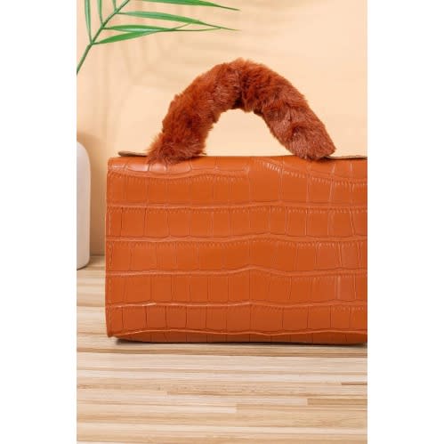 Women Croc Body Square Handbags - 5x8"