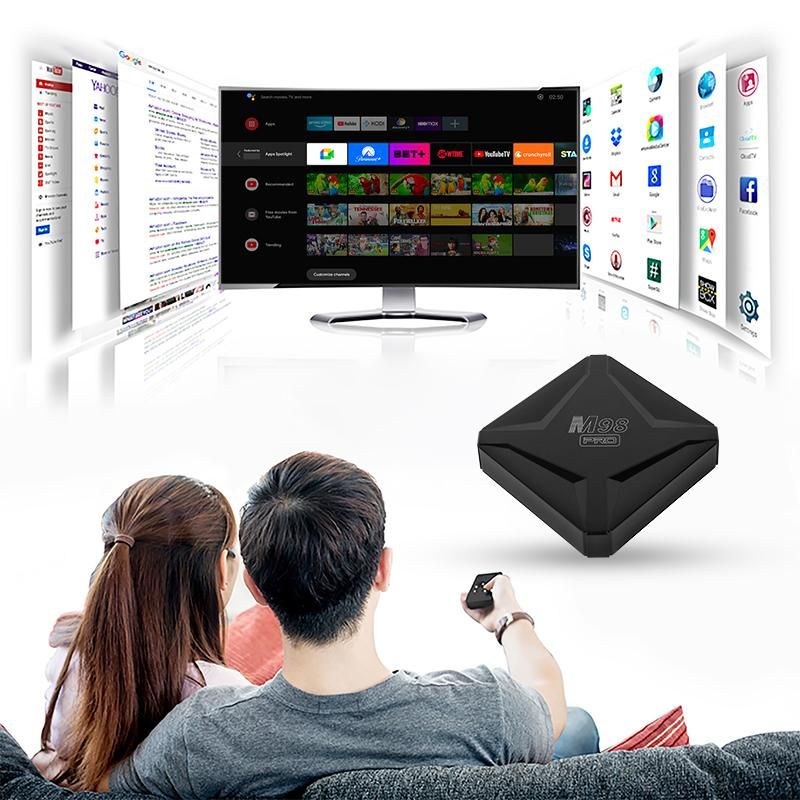 Smart Home TV Box Android 10.0 M98 PRO 16G H313 Core HD 4K Google Play Media Player Intelligent