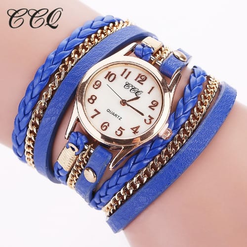 Women's Leather Bracelet Wriswatch
