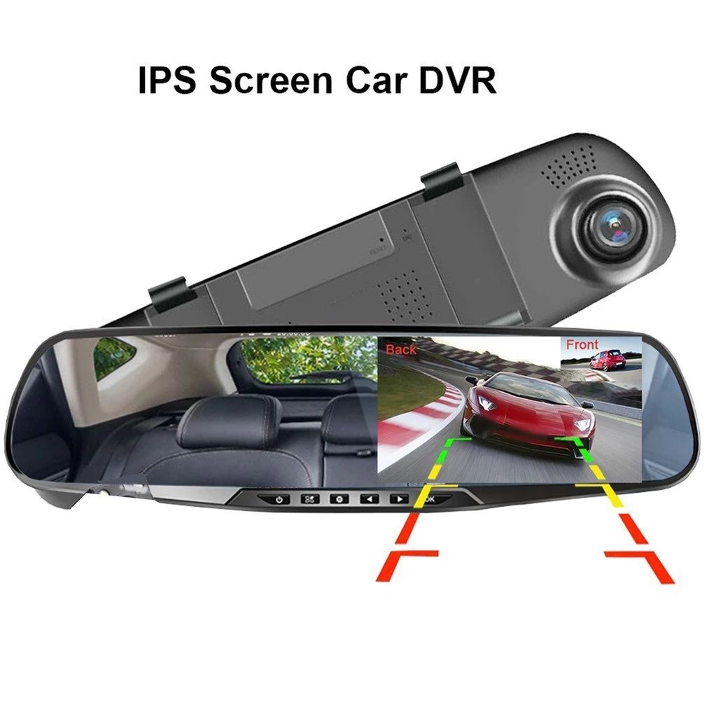 3.5 Inch Car DVR Mirror Car Dvr Camera Wide Angle 1080P Rear View Mirror Digital Video Recorder