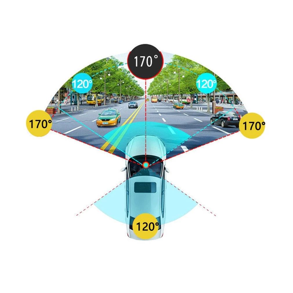 3.5 Inch Car DVR Mirror Car Dvr Camera Wide Angle 1080P Rear View Mirror Digital Video Recorder