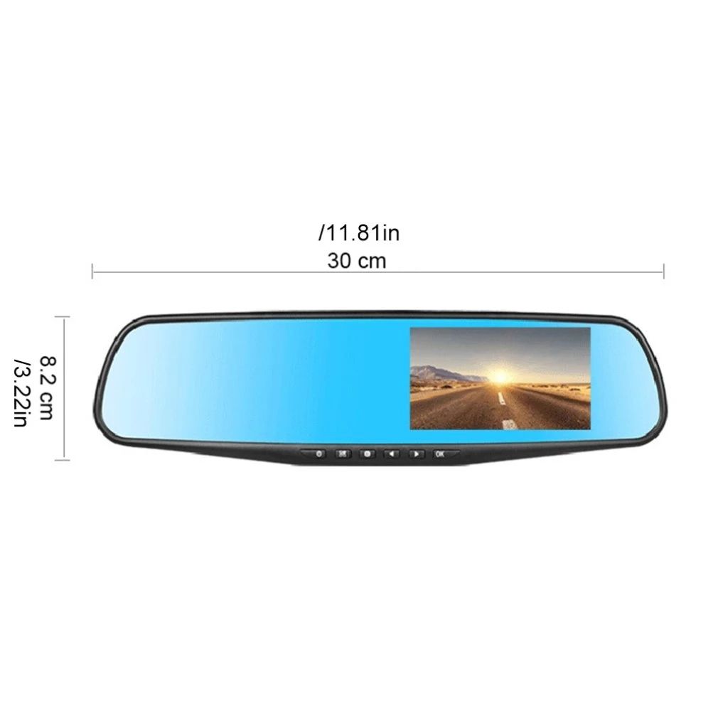 3.5 Inch Car DVR Mirror Car Dvr Camera Wide Angle 1080P Rear View Mirror Digital Video Recorder