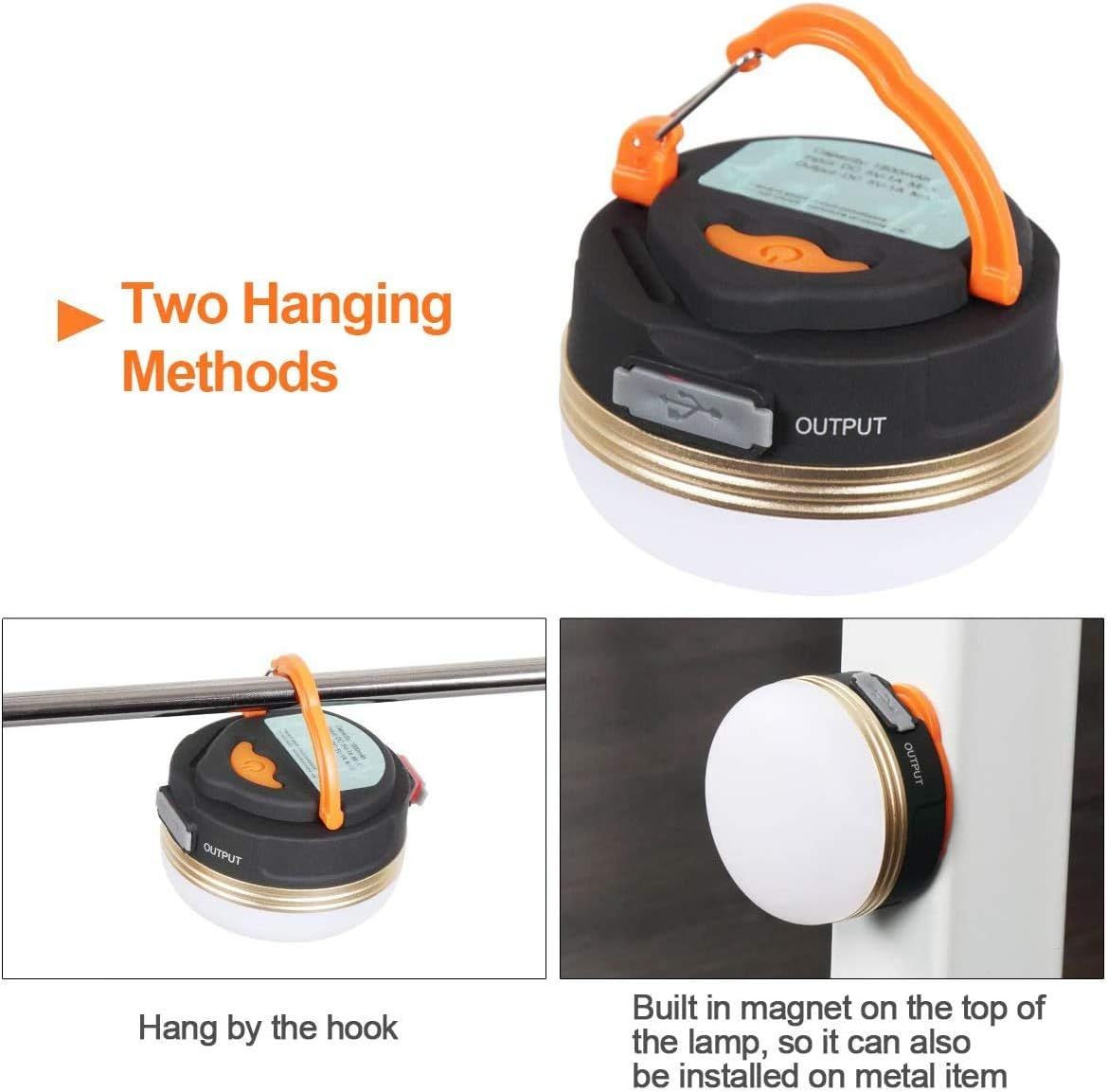 LED Camping Lantern, USB Rechargeable Camping Lamp
