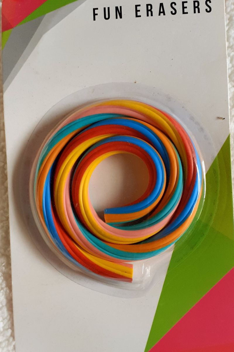 Fun Eraser Spiral Eraser Sticks
