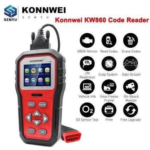 KW860 OBD II Diagnostic Tool Car Scanner Use For Big Truck, Gasoline & Patrol Vehicles