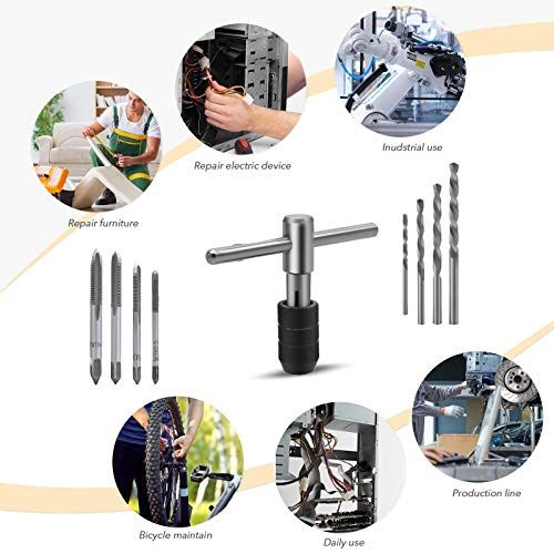 9piece THandle Adjustable Tap Holder Wrench  Metric Machine