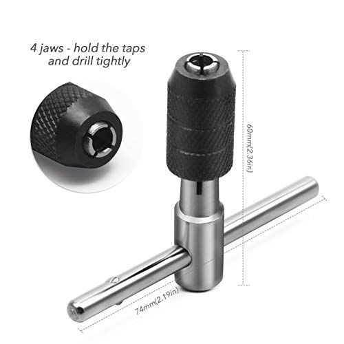 9piece THandle Adjustable Tap Holder Wrench  Metric Machine