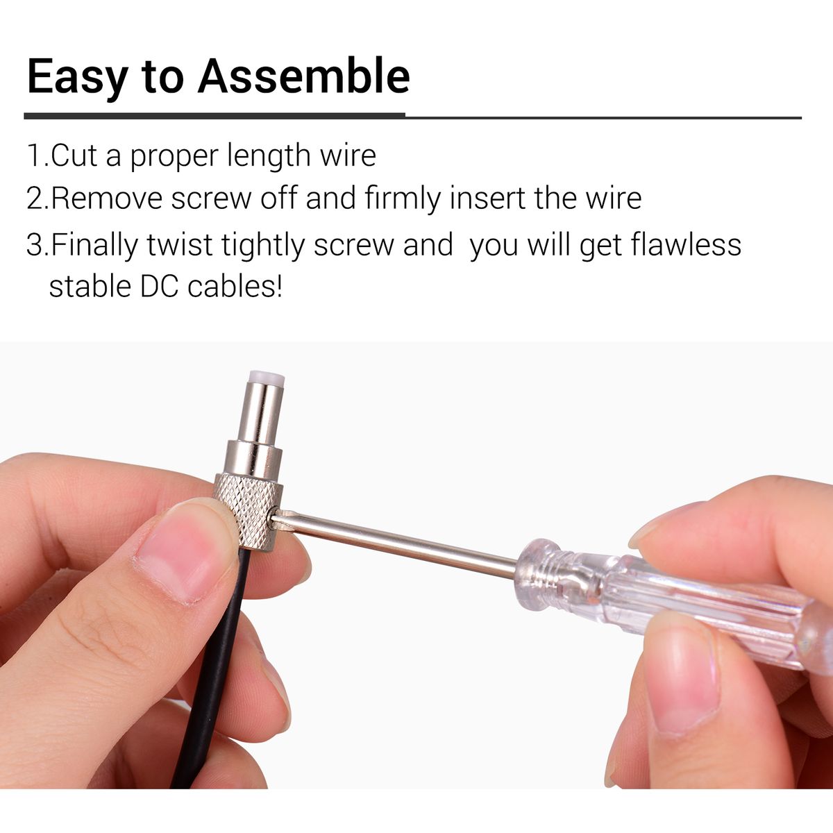 Compact Solderless DC Cable Kit DIY Guitar Pedal Board