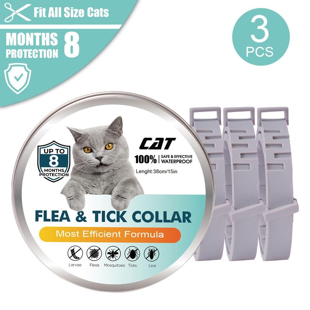 Flea Collar Cats 8-month Flea and Tick Prevention for Cats 3 Months of Age and Older 3 PACK